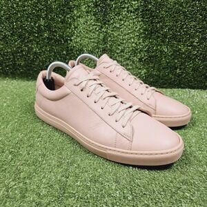 Oliver Cabell Low 1 Nude Pink Casual Italian Sneakers Mens Size EU 44 US 11